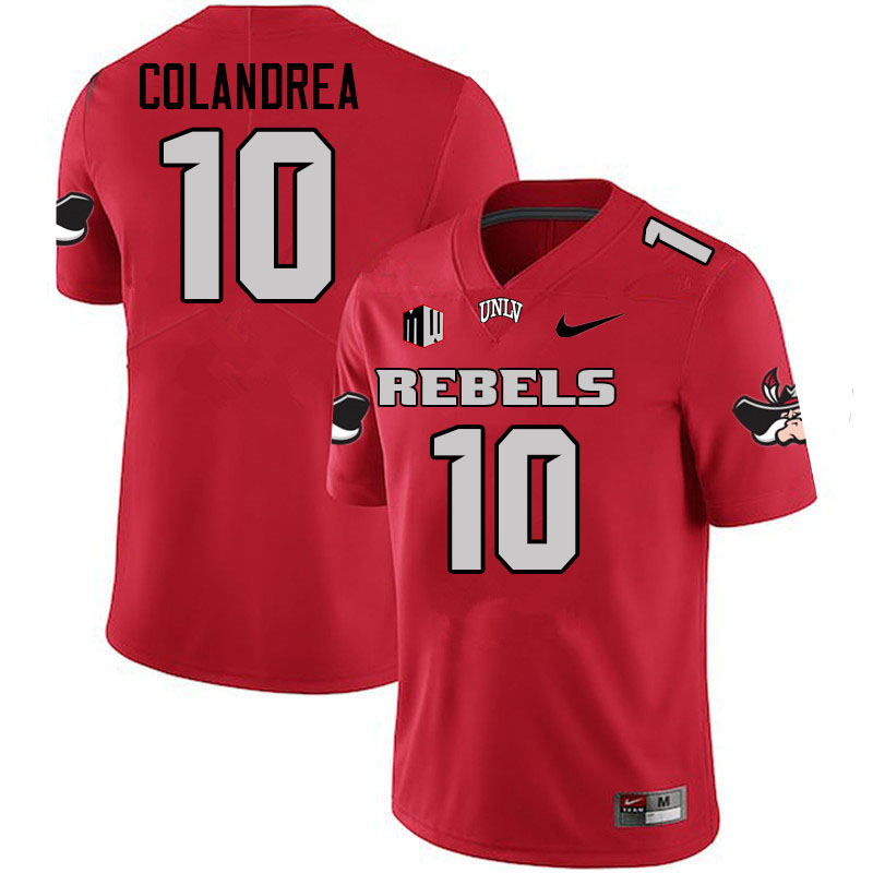 #10 Anthony Colandrea UNLV Rebels College Football Jerseys-Retro Scarlet